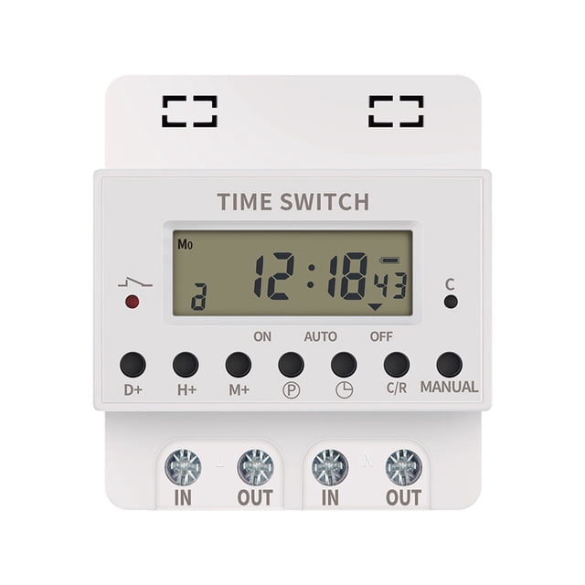 Commutateur de Minuterie Numérique 220V Électronique Heure Hebdomadaire Programmable Contrôleur de Temps