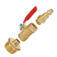 thumbnail image 2 of p>Adaptateur de Soufflage de Bateau Adaptateur de Soufflage Rv Winterizing Fitting 2PCS Rv Adaptateur de Soufflage Filetage Externe Interne Raccord d'Hivernage avec Vanne à Bille pour Remorque de Voyage en Bateau/p>, 2 of 7