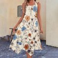 thumbnail image 1 of Ovzne Robes d'Été pour Femmes Robe d'Été Mode Féminine Imprimée Sans Manches Col Rond Débardeur Décontracté Robe Grande Taille Imprimée Liquidation, 1 of 7