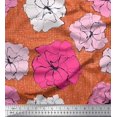 thumbnail image 1 of Soimoi polyester Crepe Fabric Carnation Floral Print Fabric by the Yard 52 Inch Wide, 1 of 1