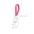 thumbnail image 2 of TEHAUX Phone Charging Cable Keyring Charging Cable Plastic Rose Red 1Pcs, 2 of 4