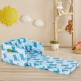 thumbnail image 3 of Costway Canapé pour Enfants 2-en-1 Convertible en Chaise Longue, Fauteuil Dépliable avec Pochette de Rangement, 3 of 10
