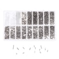 thumbnail image 3 of Yeacher Eyeglasses Repairing Kit Set Assorted Storage Box Design 1000PCS Screws and Pads with Micro Screwdriver for Watch Clock Spectacle Eyewear Repairing Portable, 3 of 8
