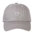 thumbnail image 2 of Trendy Heart Embroidered Baseball Cap for Daily Wear - Adjustable and Versatile Headgear for All Seasons, 2 of 4