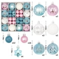 thumbnail image 3 of Pisexur Christmas Balls Ornaments for Xmas Tree, 44Pcs Shatterproof Christmas Tree Decorations, Tree Hanging Balls Christmas Balls Ornaments Set for Party Wedding Decoration, 3 of 6