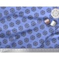 thumbnail image 2 of Soimoi Georgette Viscose Fabric Dot & Snowflake Artistic Decor Fabric Printed Yard 42 Inch Wide, 2 of 3
