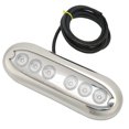 thumbnail image 1 of LED Underwater Boat Light, Low Power Loss IP68 Waterproof 6 LED Lamp Beads Boat Underwater Light Environmental Protection  for Yachts White Light/9.5W,Blue, 1 of 7