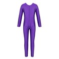 thumbnail image 2 of Nyeemya Combinaison de Danse Ballet à Manches Longues pour Filles, Violet m, 2 of 5
