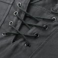 thumbnail image 4 of Chemises Hommes Mode Rétro Couleur Unie Col en Dentelle Chemise Décontractée Ample, 4 of 4
