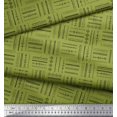 thumbnail image 3 of Soimoi Green Poly Georgette Fabric Geometric & Arrow African Printed Fabric 1 Yard 52 Inch Wide, 3 of 3