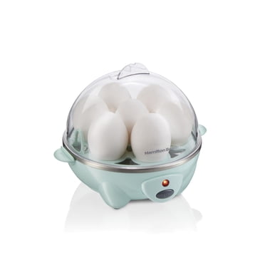 Hamilton Beach 3-in-1 Electric Egg Cooker, 7 Egg Capacity, 300 Watts, Mint, 25504G