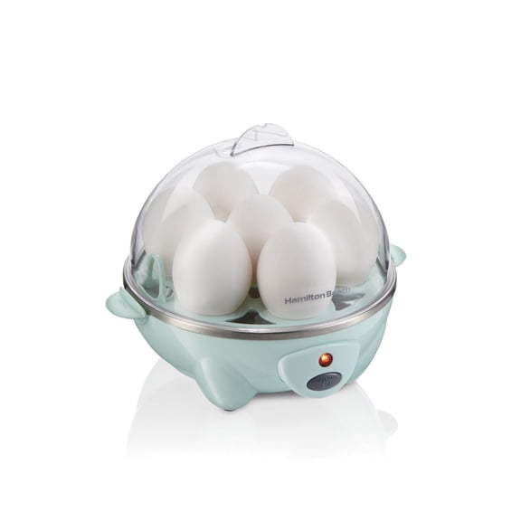 Cuiseur à œufs électrique 3-en-1 Hamilton Beach, capacité de 7 œufs, 300 watts, menthe, 25504G