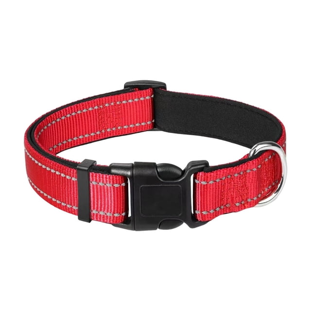 Reflective Dog Collar Adjustable Soft Neoprene Padded Nylon Pet Collars With Buckle For Medium Dogs Wet Dog Food for Large Dogs Cat Breakaway Small Dog Soft Organic Cat Tie Dog Food Small Breed Soft