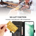 thumbnail image 4 of PU Leather Flip Wallet Case For Samsung Galaxy S23 S22 S21 Note 10 20 Ultra Plus 5G Card Stand Slot Phone Cover, 4 of 5