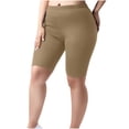 thumbnail image 1 of Women Plus Size Biker Shorts Gym Workout Running Yoga Athletic Shorts, 1 of 6