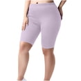 thumbnail image 1 of Women Plus Size Biker Shorts Gym Workout Running Yoga Athletic Shorts, 1 of 6