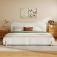 thumbnail image 2 of Noble House Modern minimalist upholstered bed, King size,white, 2 of 10