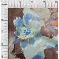 thumbnail image 2 of oneOone Rayon Light Brown Fabric Floral Sewing Craft Projects Fabric Prints By Yard 56 Inch Wide, 2 of 4