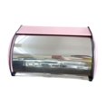 thumbnail image 1 of Tnarru Bread Bin with Roll Lid Metal Bread Box Rustic Multipurpose for Kitchen Counter Bread Keeper for Home Baked Goods Coffee Shop Red, 1 of 8