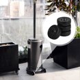 thumbnail image 3 of 4pcs Universal Rubber Caster Wheels Patio Heater Rolling Storage Rack Heavy Duty Swivel Furniture, 3 of 5