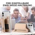 thumbnail image 4 of Aursykel Universal Leather Mobile Phone Card Case with Multiple Card Slots and Zipper Buckle Multi Angle Stand Car Magnetic Suction Personalized Sticker Cover for Most Phones, 4 of 4