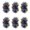 Blue, variant on 6 Pcs Cheerleading Pom Poms Elastic Wristband Ponytail Holder Hair Ropes Party Costume Gifts Bulk for Team Celebration Volleyball Game