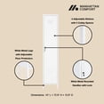 thumbnail image 4 of Naomi Modern 15 Single Locker Storage Cabinet with 5 Adjustable Shelves in White, 4 of 9
