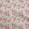 thumbnail image 1 of oneOone Polyester Spandex Fuschia Pink Fabric Floral Craft Projects Decor Fabric Printed By The Yard 56 Inch Wide, 1 of 4