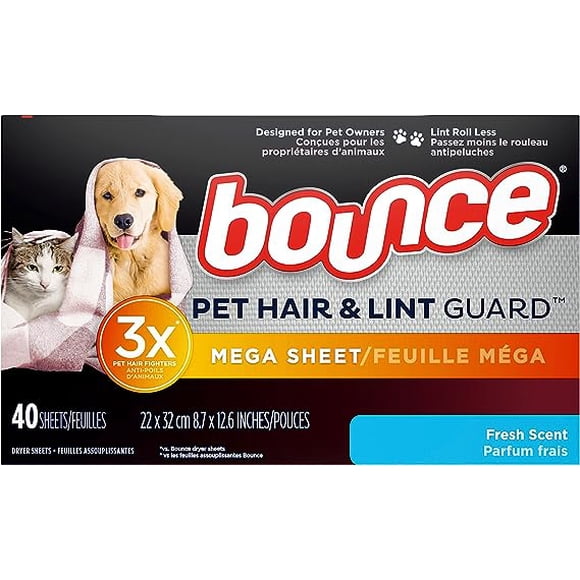 Fresh Scent Pet Hair Shield - 40 Sheets