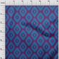 thumbnail image 3 of oneOone Polyester Spandex Blue Fabric Asian Ikat Craft Projects Decor Fabric Printed By The Yard 56 Inch Wide, 3 of 4
