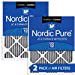 thumbnail image 3 of Nordic Pure 16x25x1 MERV 12 Pleated Plus Carbon AC Furnace Air Filters 2 Pack, 3 of 5