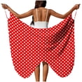 thumbnail image 1 of Sortie de Plage pour Femmes avec Sangle Ajustable, Fente Latérale Haute, Polyester Tissé Transparent, 1 Pce, 1 of 9