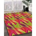 thumbnail image 3 of Ahgly Company Tapis d'Intérieur Lavable à la Machine, Carré, Transitionnel, Brun, Tapis de Zone, 7 Pieds Carré, 3 of 7