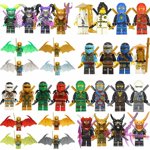24PCS Fantôme Ninja Action Figurines Bâtir des blocs - Animal Series ABS Jouet de briques pour garçons & Collecteurs