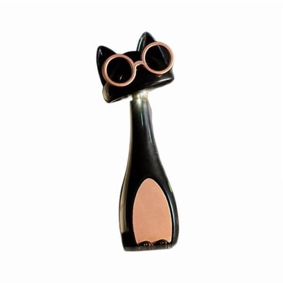 Mornei 2xCat Night Light Lamp Statue Nightlight for Living Room Farmhouse Centerpiece Black 2 Pcs