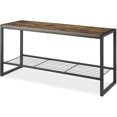 thumbnail image 1 of Whitmor Modern Industrial Entryway Bench w/Shoe Storage, Brown, 1 of 5