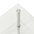 thumbnail image 3 of vidaXL 2-Tier Side Table Transparent 38x38x50 cm Tempered Glass, 3 of 5