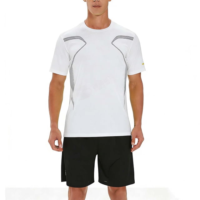 Ceisia Men's Athletic Tracksuit Sets | Breathable Crew Neck Tee & Drawstring Shorts | Summer Sports Outfits Gift