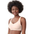 thumbnail image 1 of Bali Womens Comfort Revolution EasyLite Back Close Wirefree Bra, M, White Print, 1 of 1