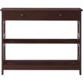 thumbnail image 3 of Convenience Concepts Omega Storage Console Table in Espresso Wood Finish, 3 of 8