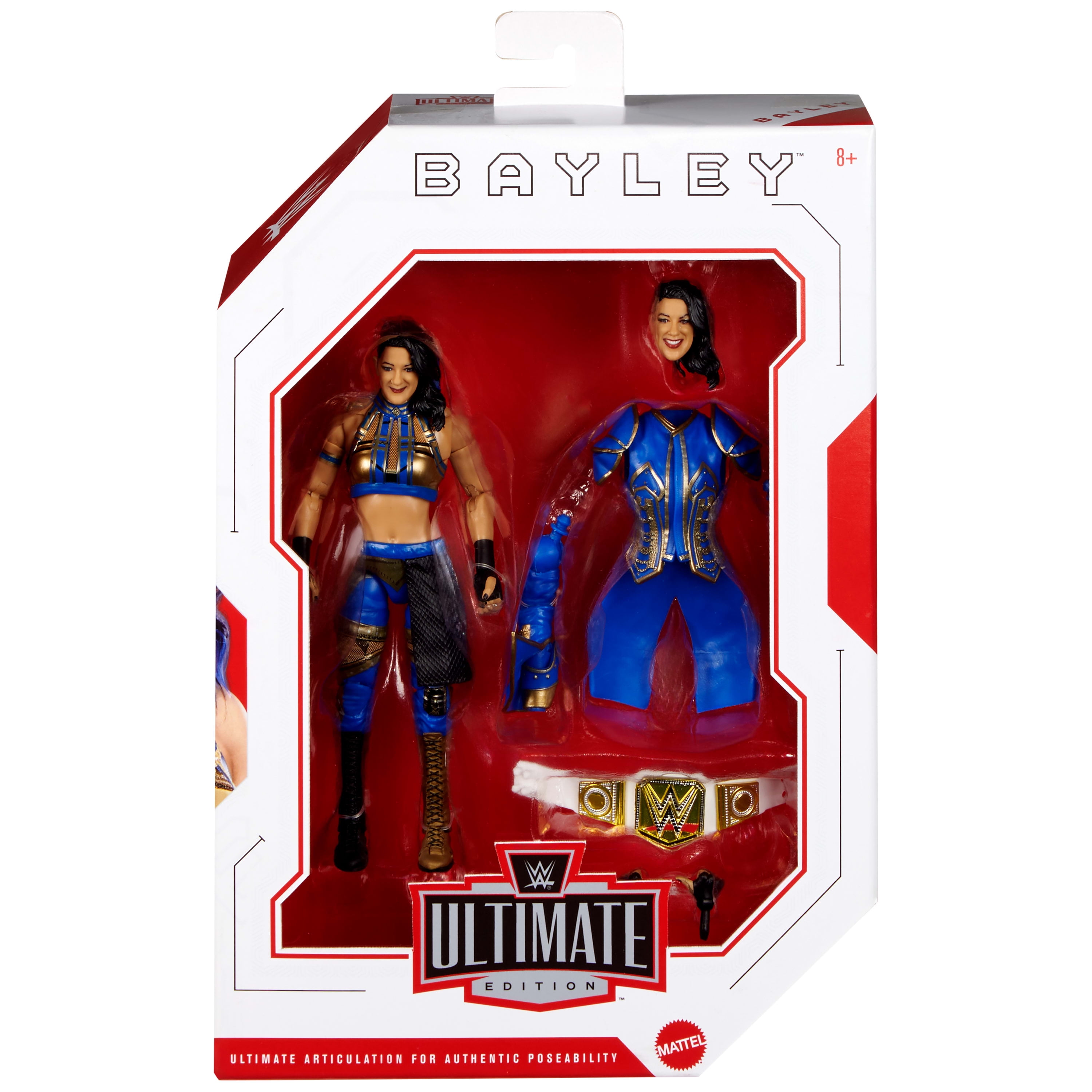 WWE-Figurine articulée Ultimate Bayley-15cm avec accessoires