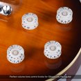 thumbnail image 4 of 4pcs Speed Volume Tone Control Knobs for Gibson Les Paul Guitar Replacement Electric Guitar Parts White, 4 of 7