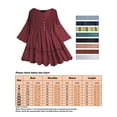 thumbnail image 2 of MAWCLOS Women Tops Lace Blouse Hollow Out Shirts Loose Work V Neck Tunic Shirt Pink L, 2 of 2