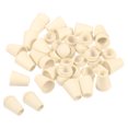 thumbnail image 1 of Unique Bargains Butée à Cloche, Verrou de Corde pour Sac à Cordon, Beige, Lot de 50, 1 of 5