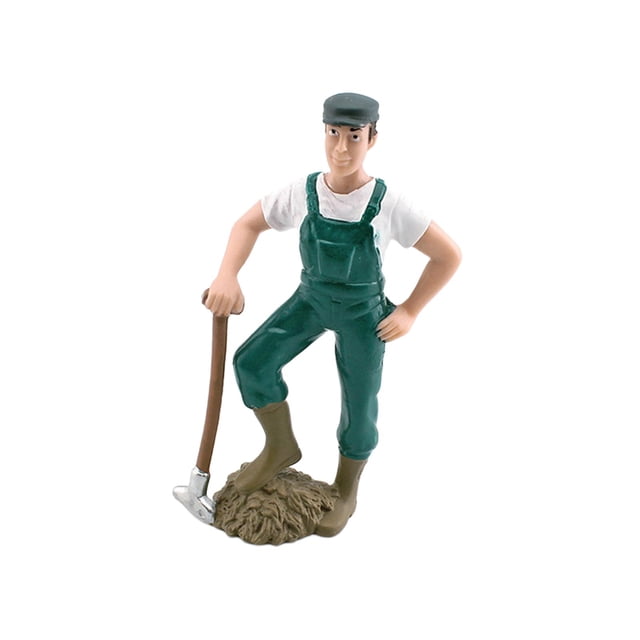 lionlar Modèle de Personnage de Ferme Simulation Jeu de Rôle Figurine Fournitures de Fête Miniature Fermier Homme Fermier