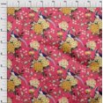 thumbnail image 4 of oneOone Rayon Magenta Fabric Asian Chinese Sewing Craft Projects Fabric Prints By Yard 56 Inch Wide, 4 of 4