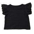 thumbnail image 2 of Infant Toddler Baby Girl Top Basic Plain Ruffle T-Shirt Blouse Casual Clothes, 2 of 3