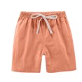 thumbnail image 4 of RXIRUCGD 2025 Summer Clothes for Kids 2PC Children's Summer Solid Casual Sports Shorts With Drawstring For Kids, 4 of 6