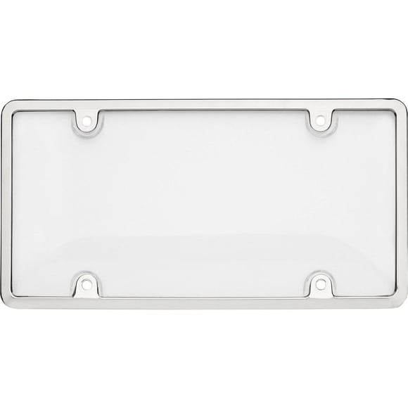 Cruiser Accessories Tuf Combo, Chr/Clr License Plate Shield