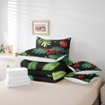 thumbnail image 5 of YST Mignon Ladybug Ensemble de Douillette Dessin Animé Feuilles Botaniques Grand Lit 7 Pcs, Lit Ensaché Insecte, 5 of 5